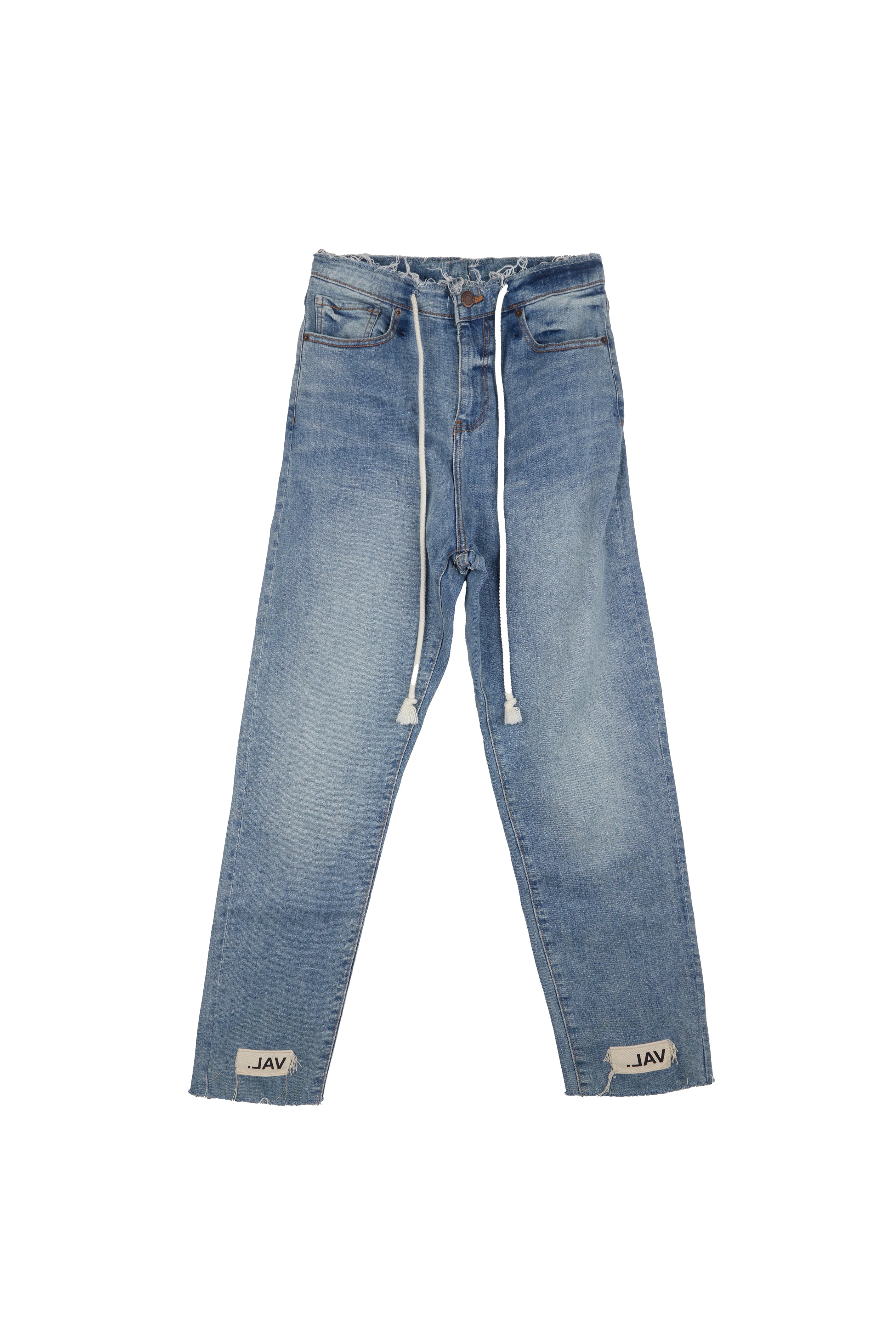 デニム/ジーンズ VAL KRISTOPHER Cargo Strapped Denim ROPE WAIST DENIM BLUE – V Kristopher