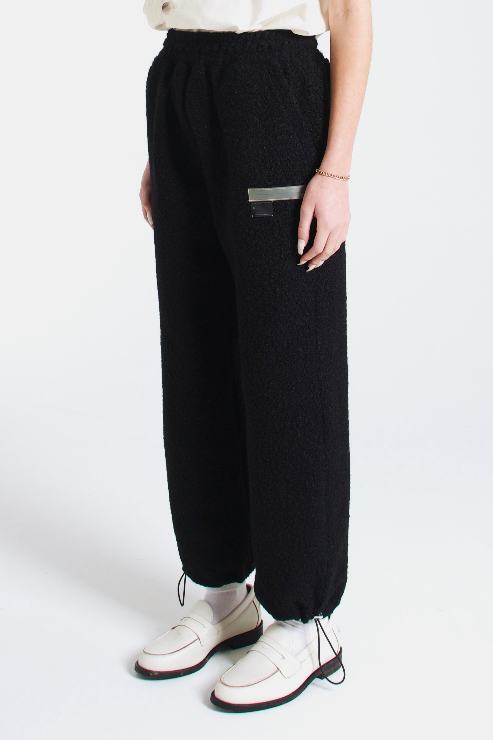 BOUCLE FLEECE JOGGERS // BLACK – V Kristopher